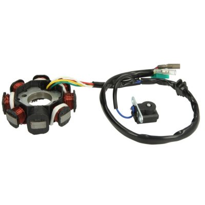   Kínai robogó gyújtás alaplap állórész 8-as 4T GY6, 125-150