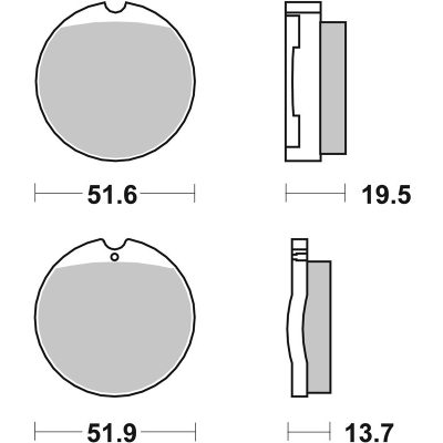 Honda CB 250, 350, 360, 400, 450, 500, 550, 750 fékbetét